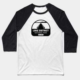 Lake District National Park Logo Badge Design Baseball T-Shirt